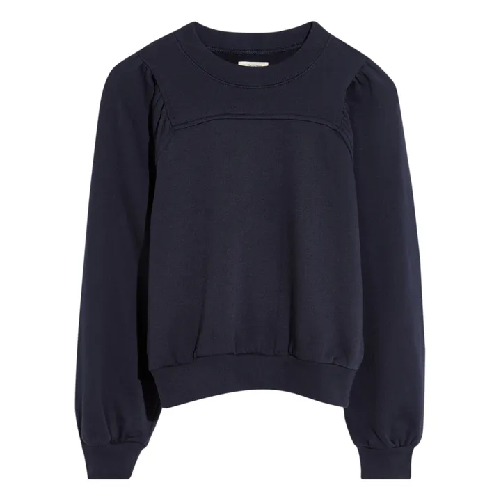 Bellerose Sweat Fajo Uni | Bleu marine