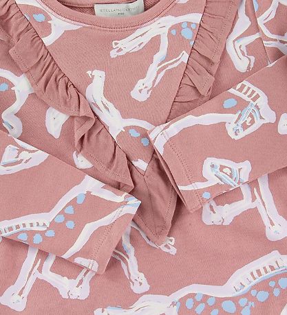 Stella McCartney Kids Kjole - Painted Horses - Rosa