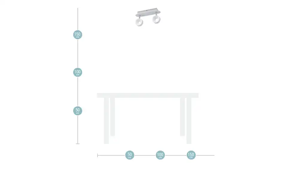 KHG LED Spot 2-flammig