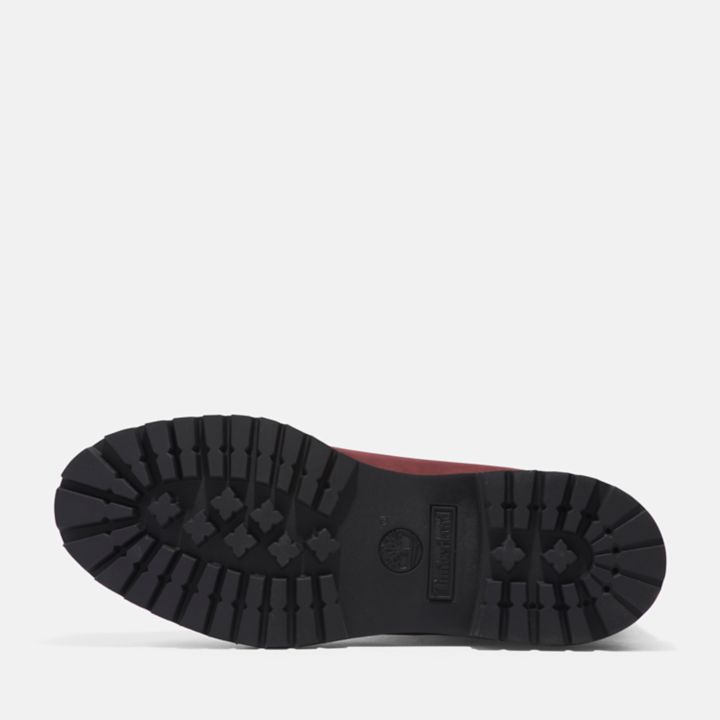 Bota Timberland Premium de 6 polegadas para homem na cor bordô