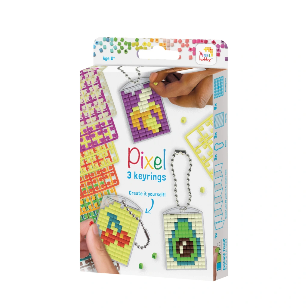 PixelHobby PixelHobby Sleutelhanger Set - Fruit