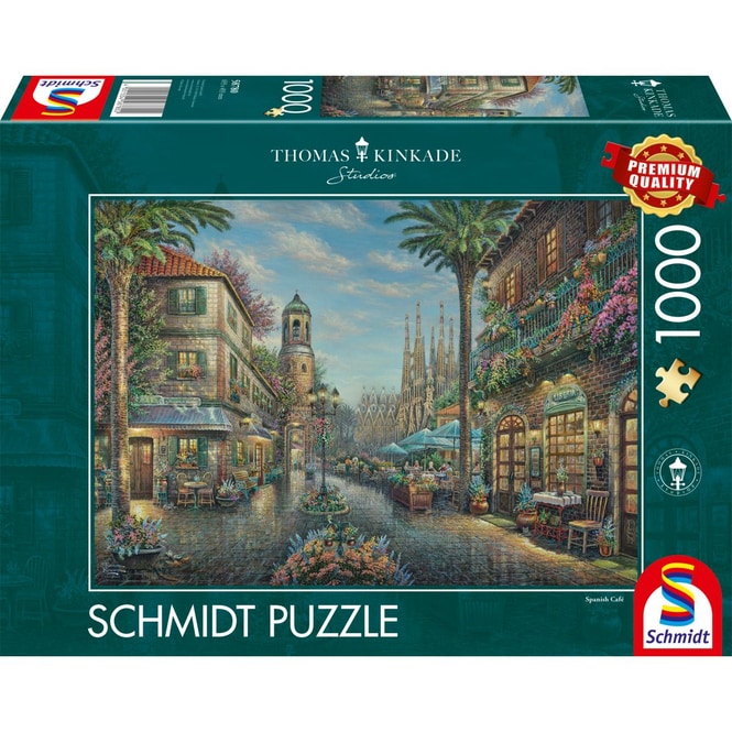 Puzzle - Thomas Kinkade - Spanisches Straßencafé - 1000 Teile