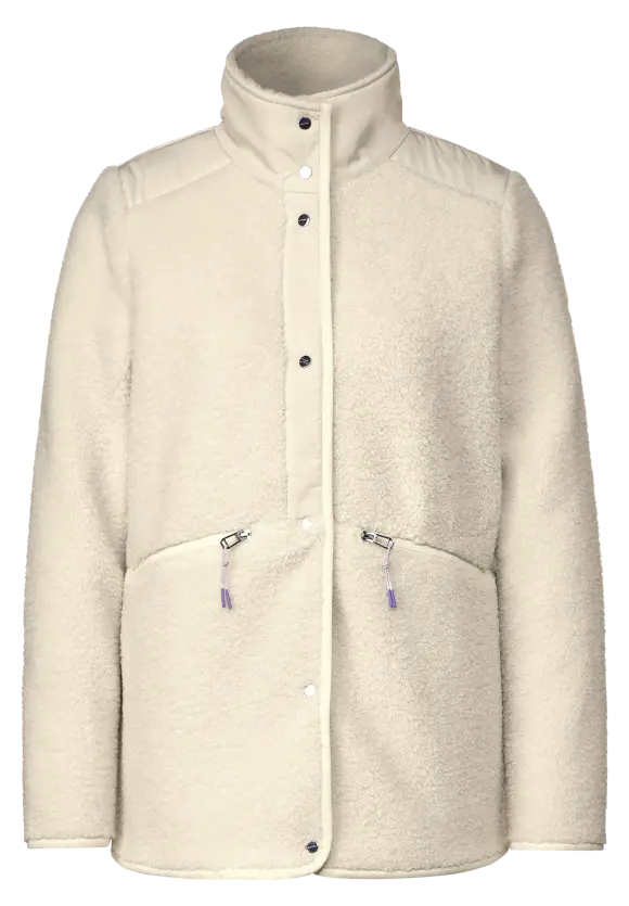 Jacke mit Teddyfell - snow cream