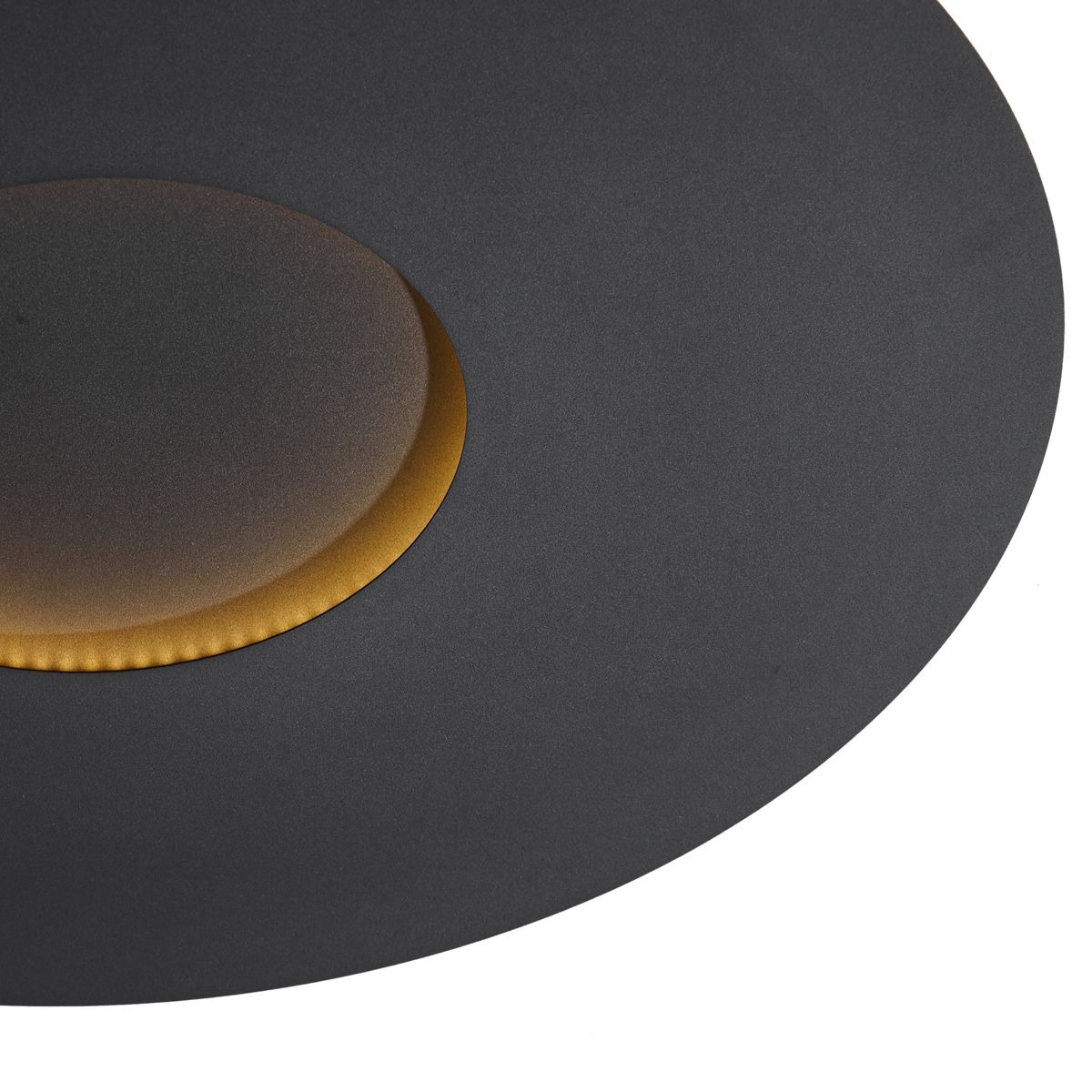 Moderne plafondlamp zwart 60cm incl. LED 3-staps dimbaar - Morning