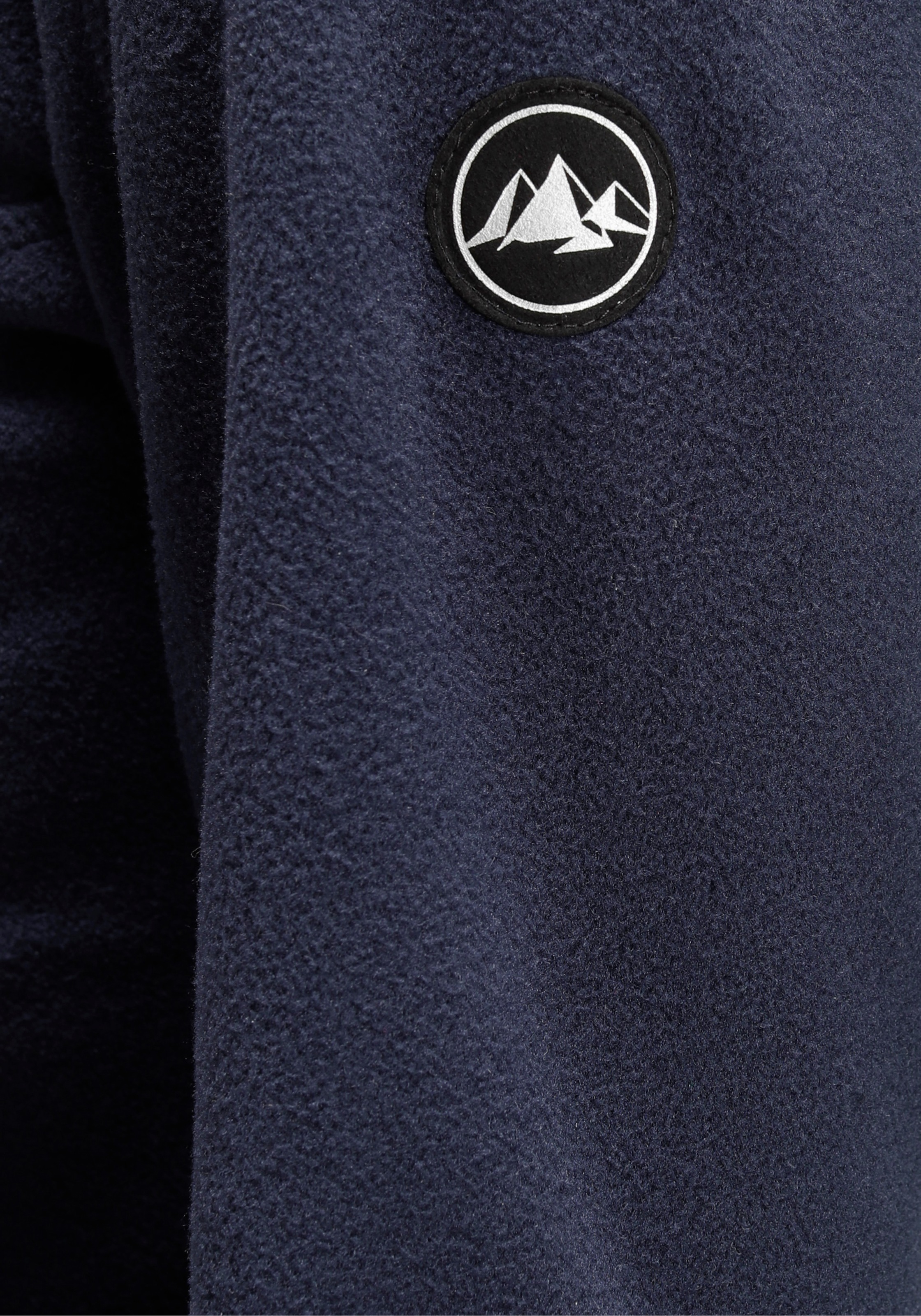 Polarino Fleecejacke ohne Kapuze für kalte Tage,  aus Fleece,  lässiger Look