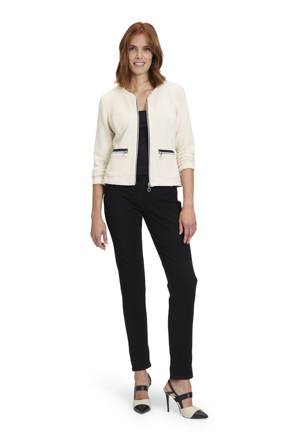 Betty Barclay Sweat Jacke Kurz Pastel sand