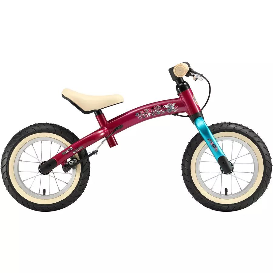 Bikestar Laufrad 12 Zoll Sport Flex berry türkis