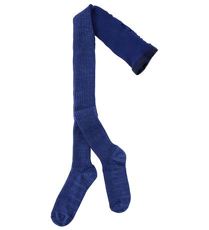 Molo trømpebukser -  Rib - Glitter Rib Tights -  Vibrant Blue