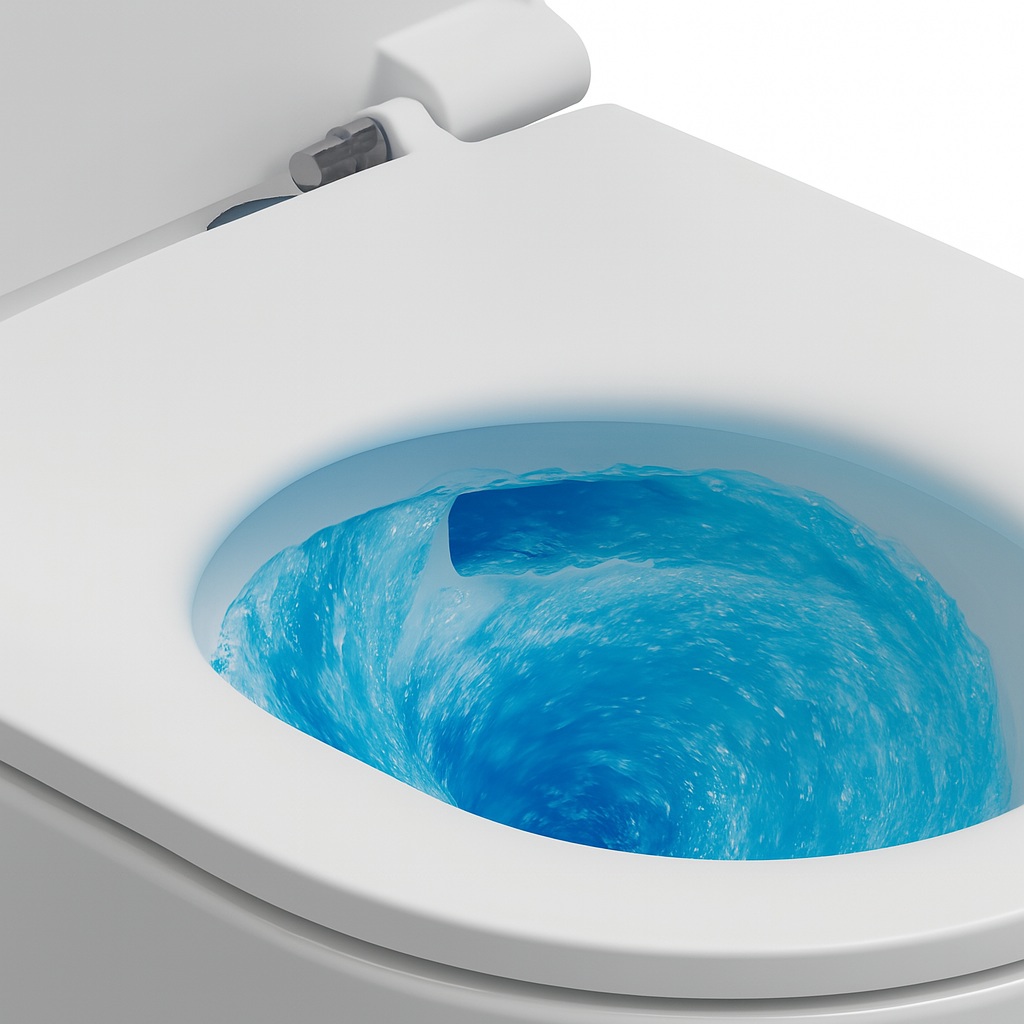 Isvea Infinity toiletpot met tornado flush blauw