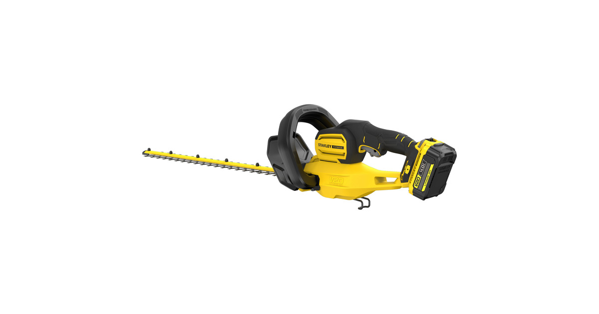 Stanley18V FATMAX V20 accu heggenschaar - 4Ah accu  (Geel/zwart, 55 cm, accu en oplader inbegrepen)