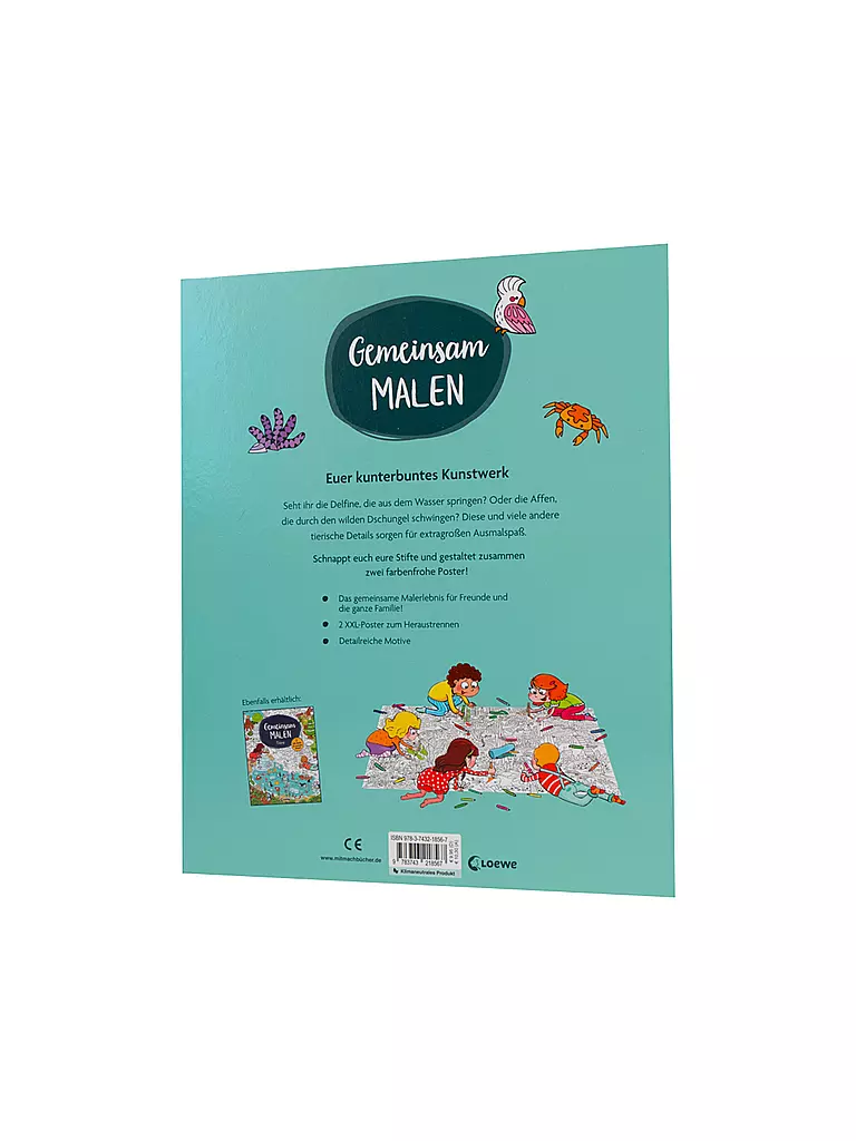 LOEWE VERLAG Buch - Gemeinsam malen - Dschungel und Ozean keine Farbe