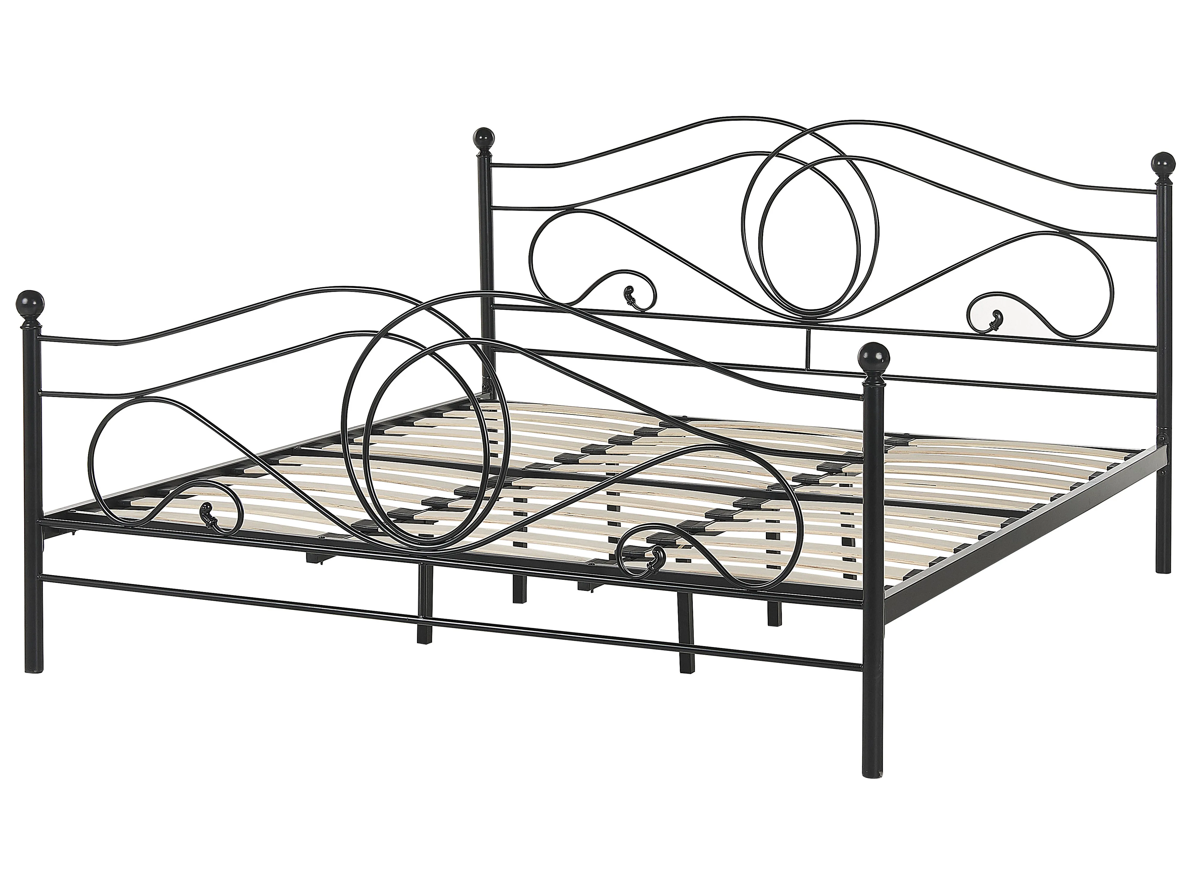 Bed Metaal LYRA 180 x 200 cm Zwart