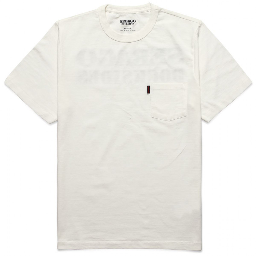 TILLIERS Off White-T-shirt Sebago pour Homme
