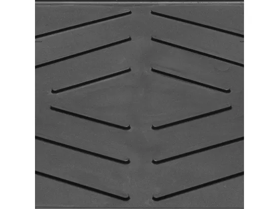 Paillasson 35x63 tissé TRAY noir