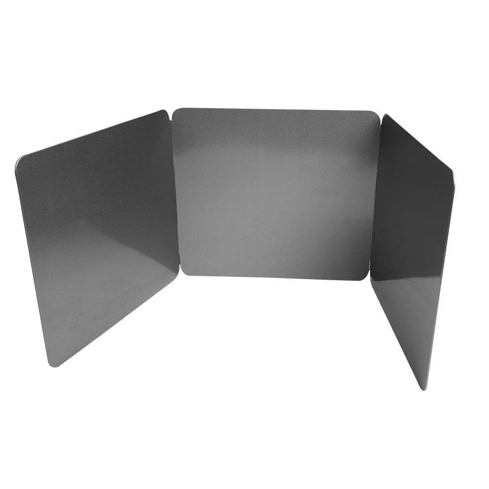 Plaque anti projections 3 volets noir carbone