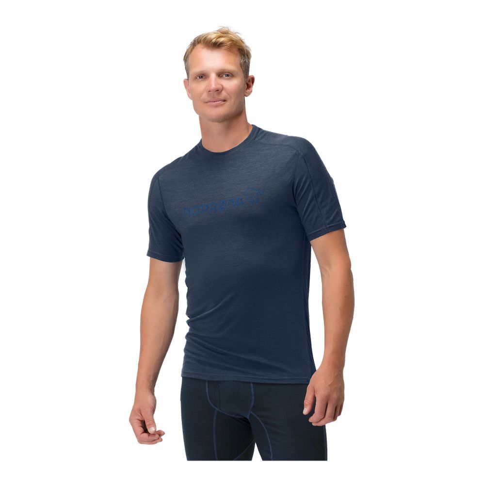 Norrona FALKETIND EQUALISER MERINO - Maillot Homme indigo night