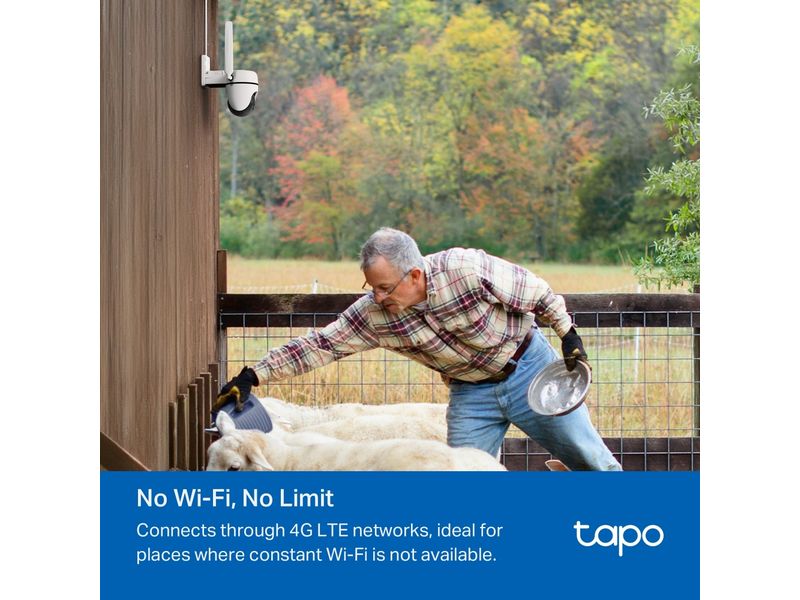 TP-Link Netzwerkkamera Tapo C501GW Aussenkamera mit Schwenk-/Neigefunktion und 4G LTE