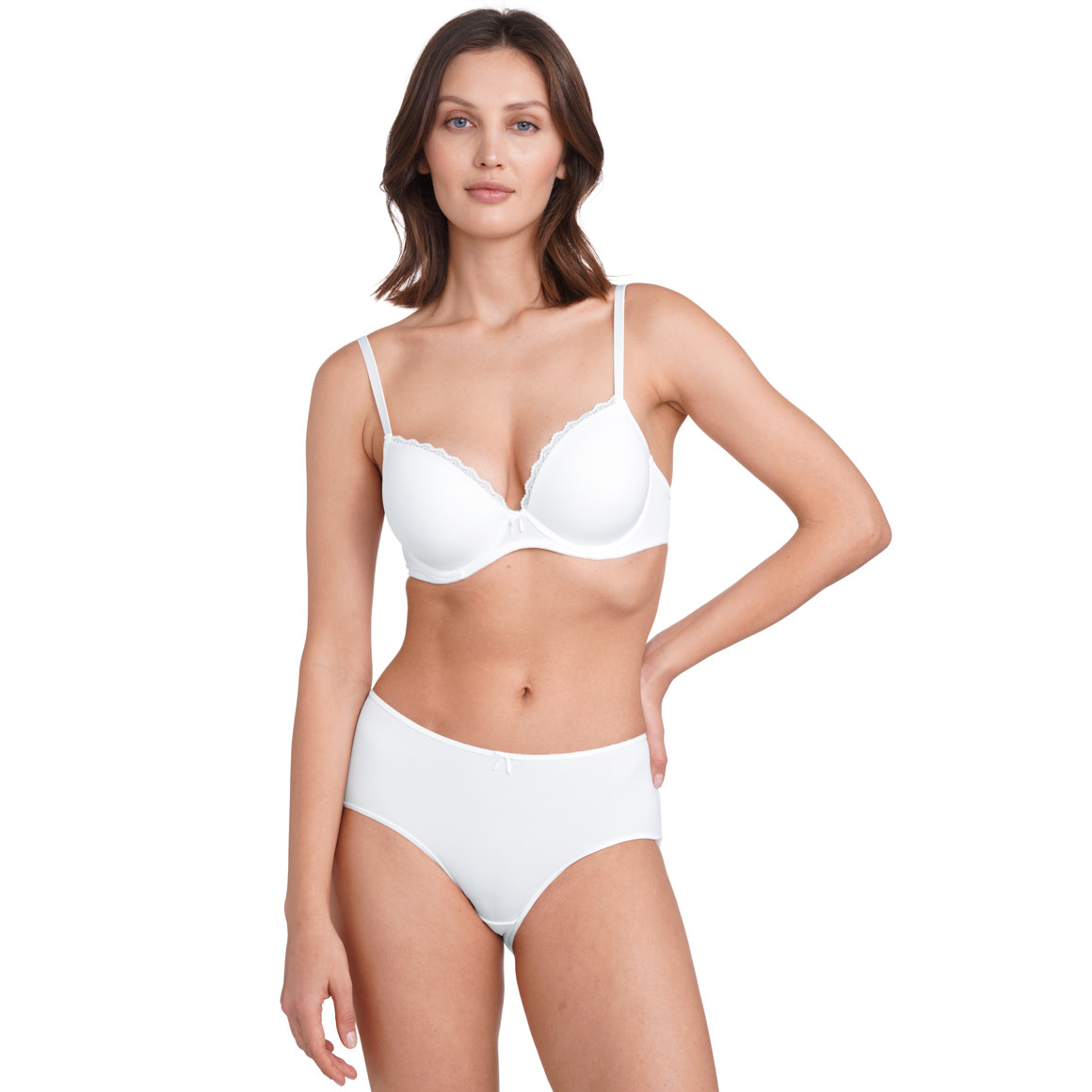 Gina Benotti 3 Damen Pantys im Basic-Look weiss