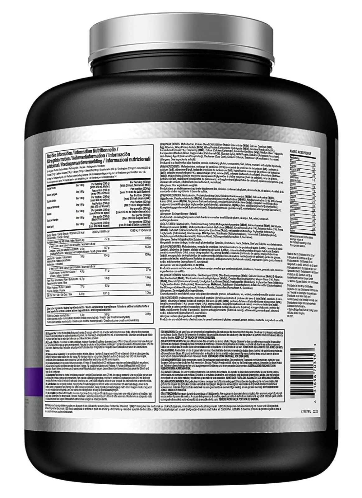 MuscleTech Mass-Tech Elite Performance Series 3,18 kg 3g Creatina