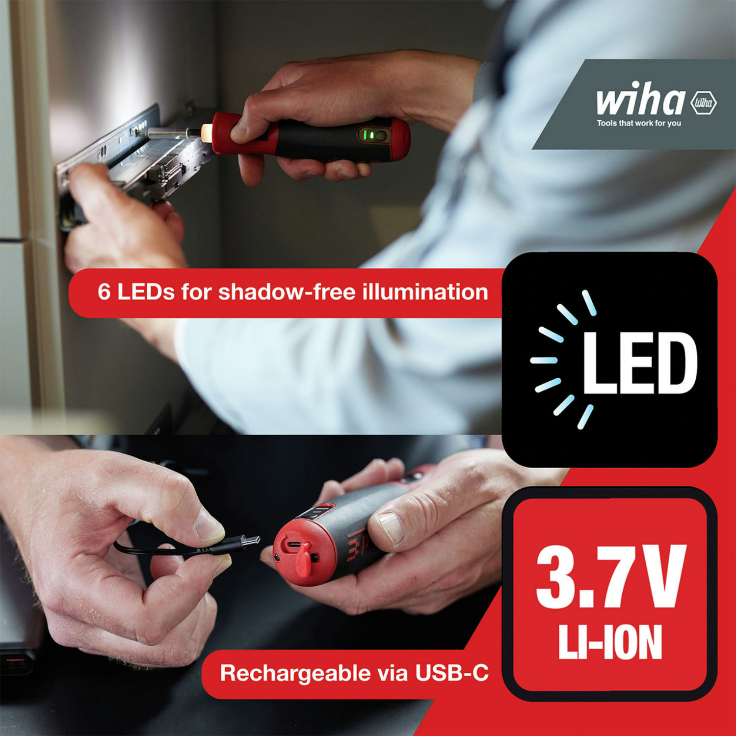 Wiha E-schoevendraaier SpeedE PocketDrive met Bitbox en tas