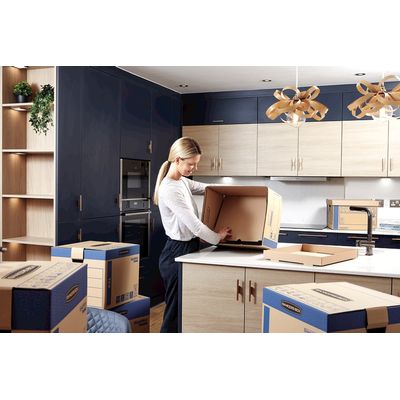 5 Cartons déménagement avec couvercle - Bankers Box SmoothMove Prime Fellowes