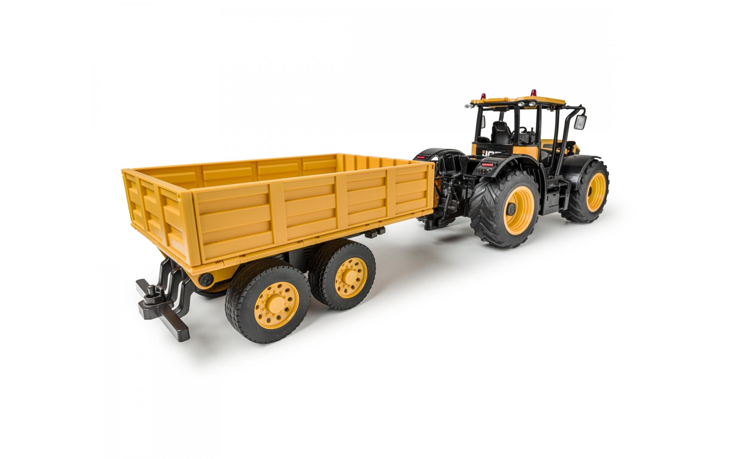 Traktor JCB Fastrac mit Anhänger RTR, 1:16Ferngesteuerter Traktor mit Licht und Sound