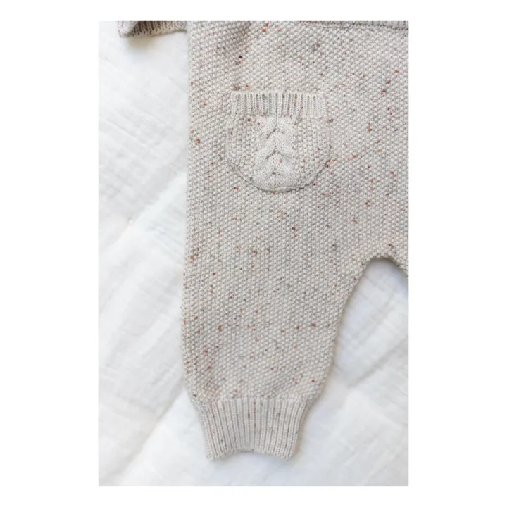 Tartine et Chocolat Ensemble Cardigan et Legging en Maille | Beige