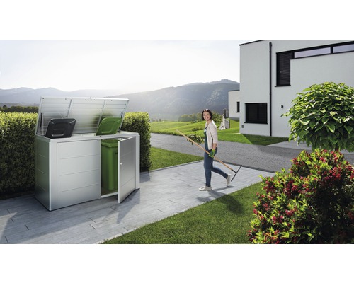 HighBoard biohort maat 200, 200 x 84 x 127 cm, zilver metallic
