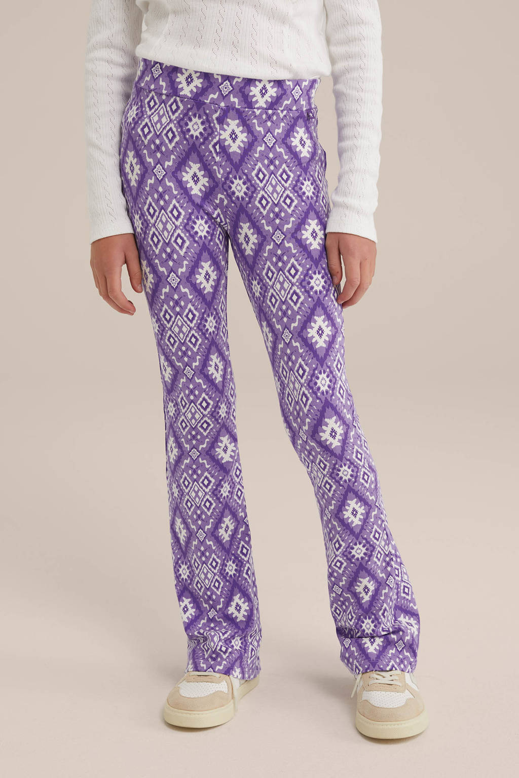 WE Fashion broek met all over print