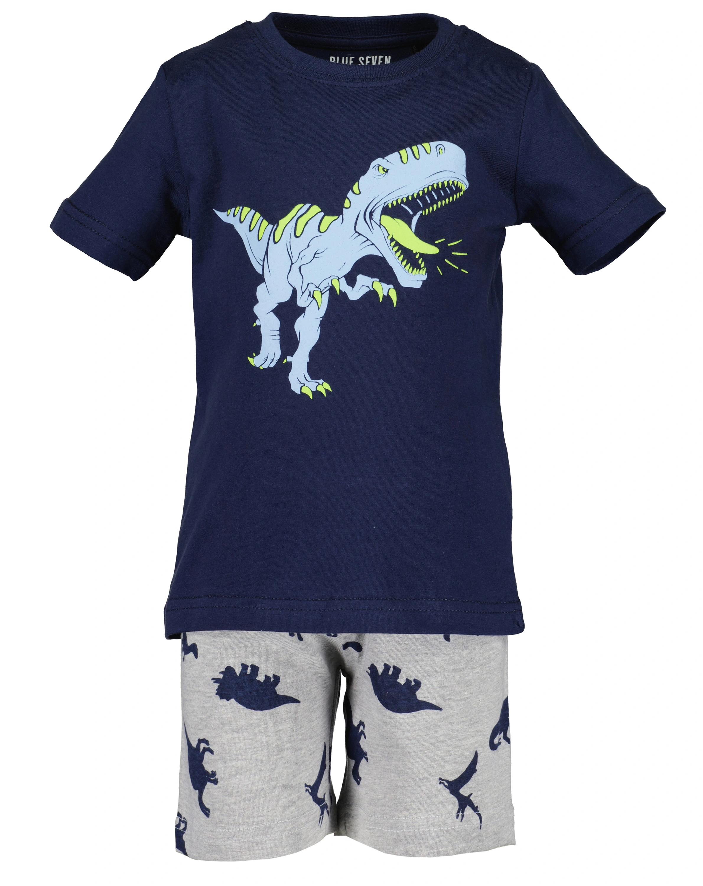 Schlafanzug kurz T-REX in ultramarin