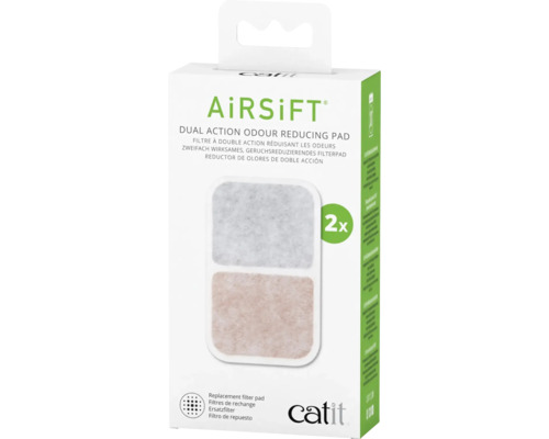 Kattenbakfilter catit AiRSiFT Dual Action Pad, 2-pack