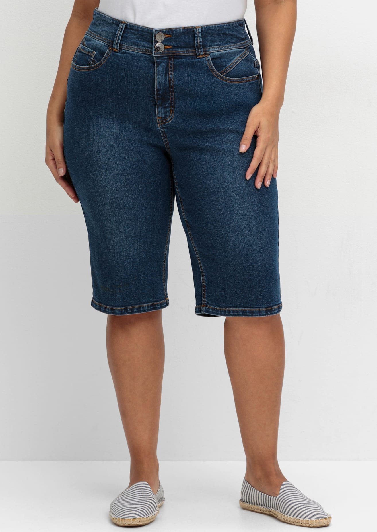 Sheego Jeansbermudas 1 Stk. tlg.
