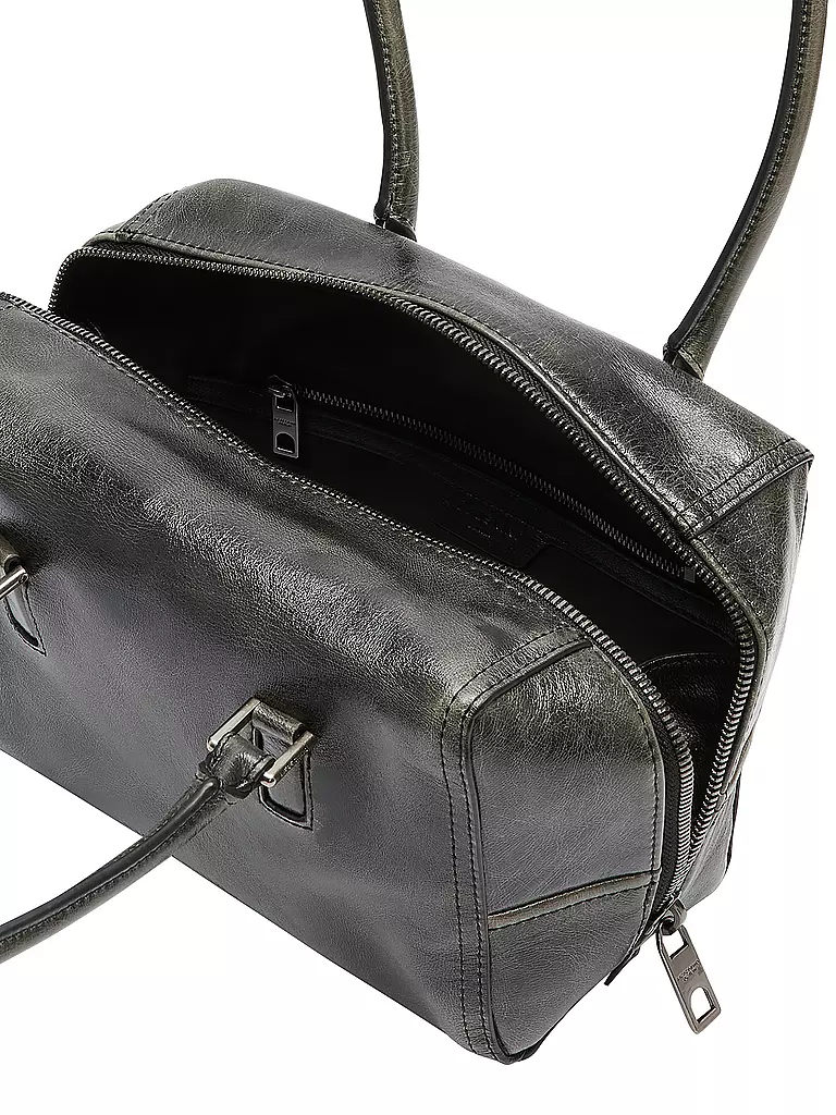 LIEBESKIND BERLIN Ledertasche - Schultertasche KAYLA SATCHEL Small grau