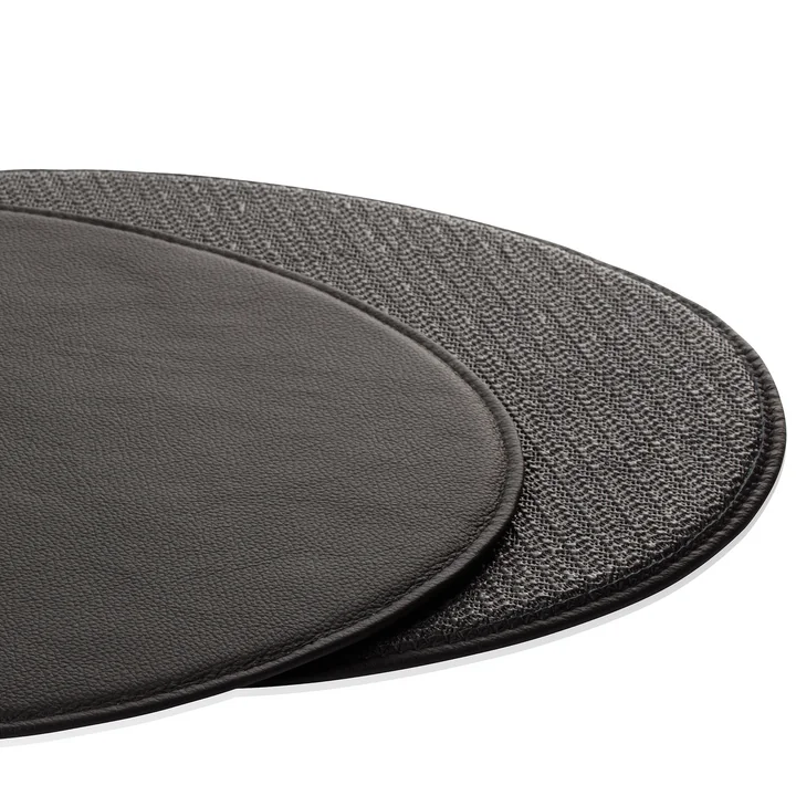 Fritz Hansen - Serie 7 Leder Sitzkissen, schwarz