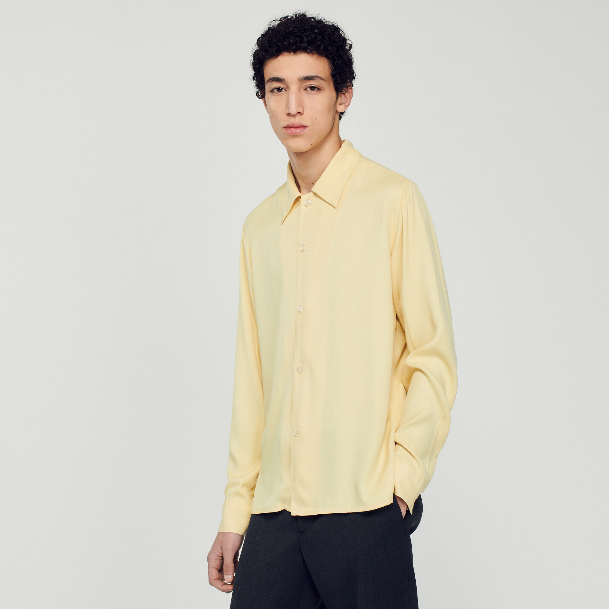 Chemise fluide col requin Homme