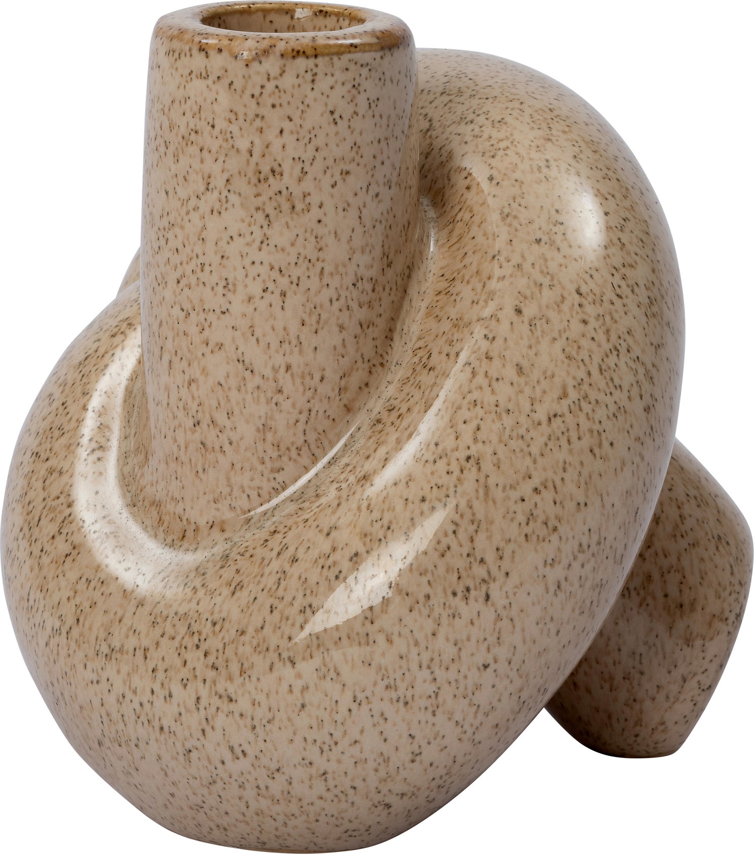 Intratuin kandelaar Hos beige 12 x 10,5 x 11 cm
