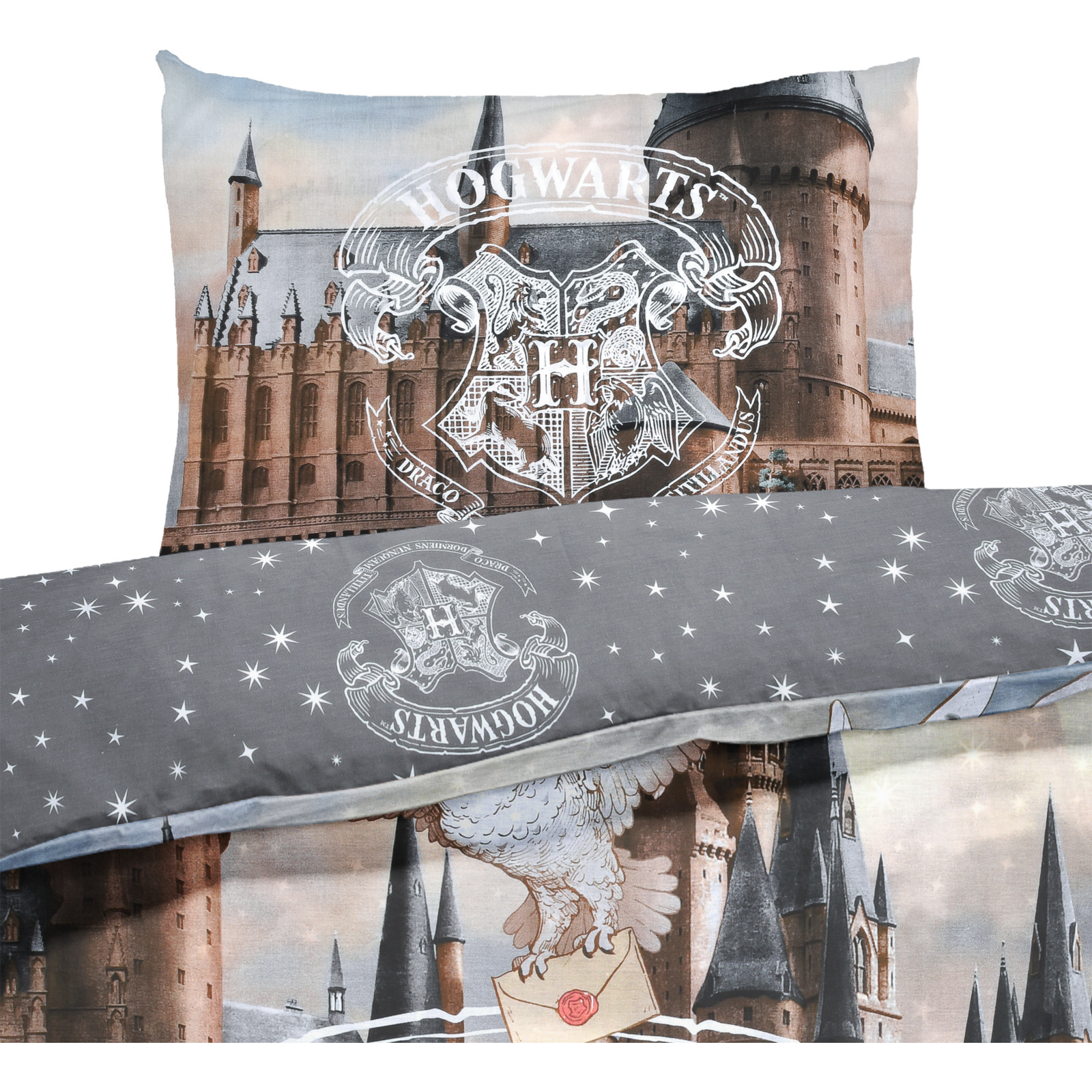 Bettwäsche Renforcé Harry Potter grau