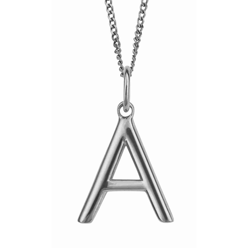 Collier lettre A en argent 925