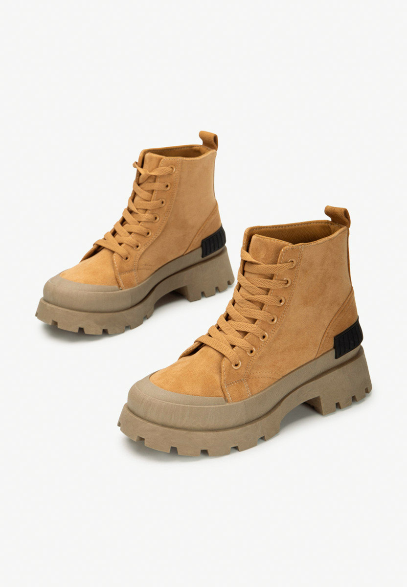 Bottes sportives femme chameau Serrena