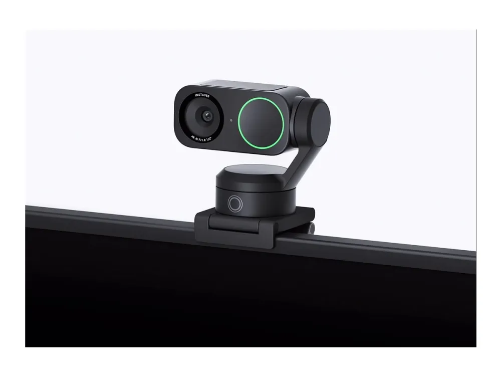Insta360 Link 2 - Webcam - panonering / hældningsvinkel - farve - 4096 x 2160 - audio - H.264, MJPEG - DC 5 V