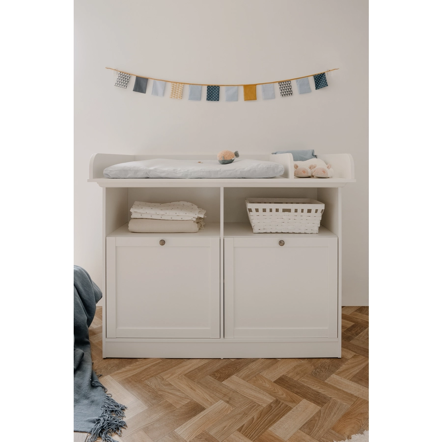 Finori Wickelkommode Lotti, Weiß Weiß