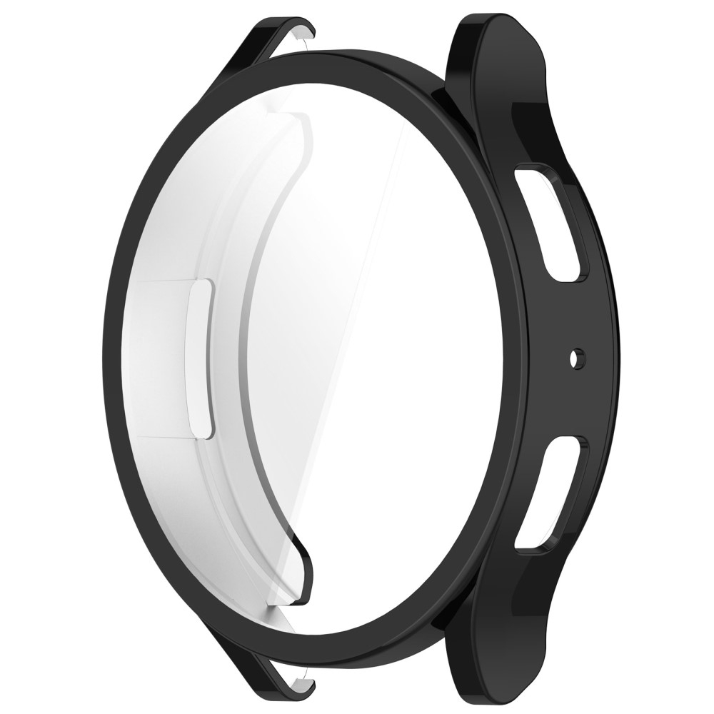 Samsung Galaxy Watch 6 (44mm) Galvanisierte Gummi Bumper Hülle - Schwarz