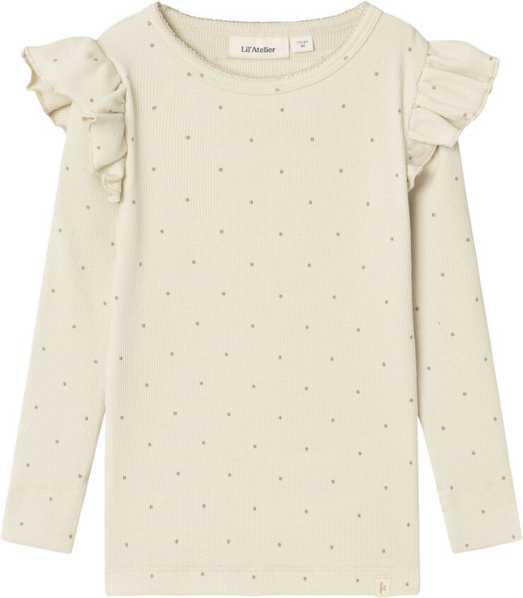 Lil' Atelier NMFGAGO KUO LS SLIM TOP LIL Birch