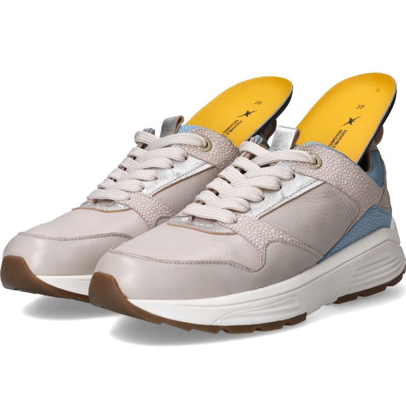 Xsensible Newport Stretchwalker Sneakers Taupe Dames