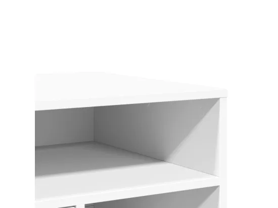 Support d'imprimante avec roulettes blanc 60x50x67 cm