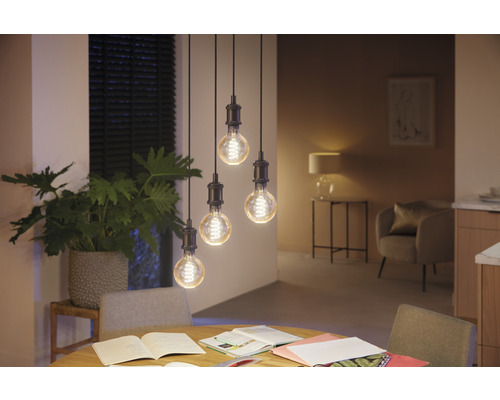 Philips Hue Globe Bulb White Ambiance Filament Dimbaar Goud G93 E27/7W (40W) 550 lm 2200-6500 K - Compatibel met SMART HOME van Hornbach