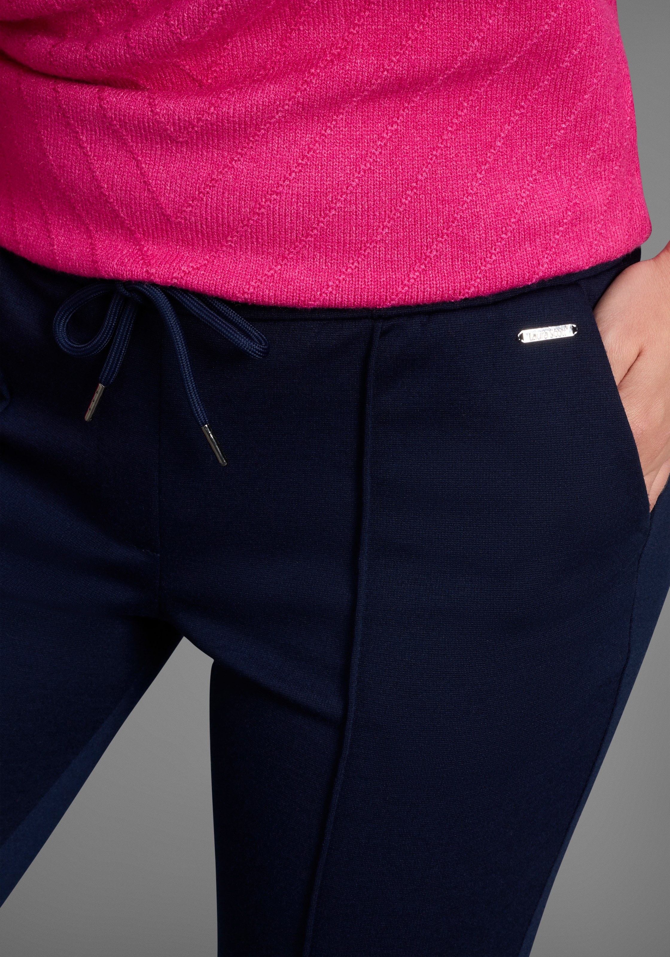 Laura Scott Jogger Pants  aus bequemer, elastischer Ware in edlem, sportivem Look