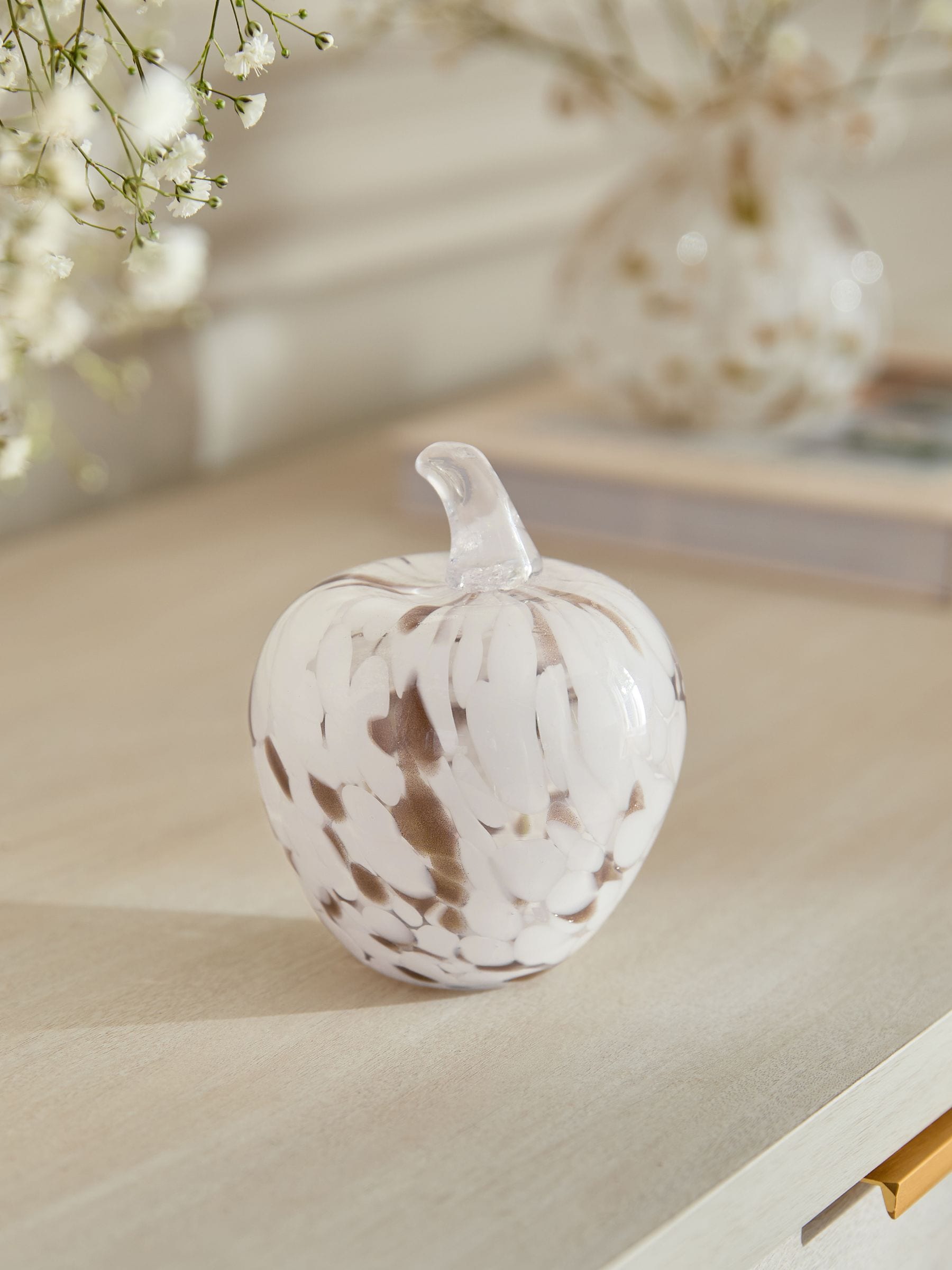 Confetti Glass Apple Ornament