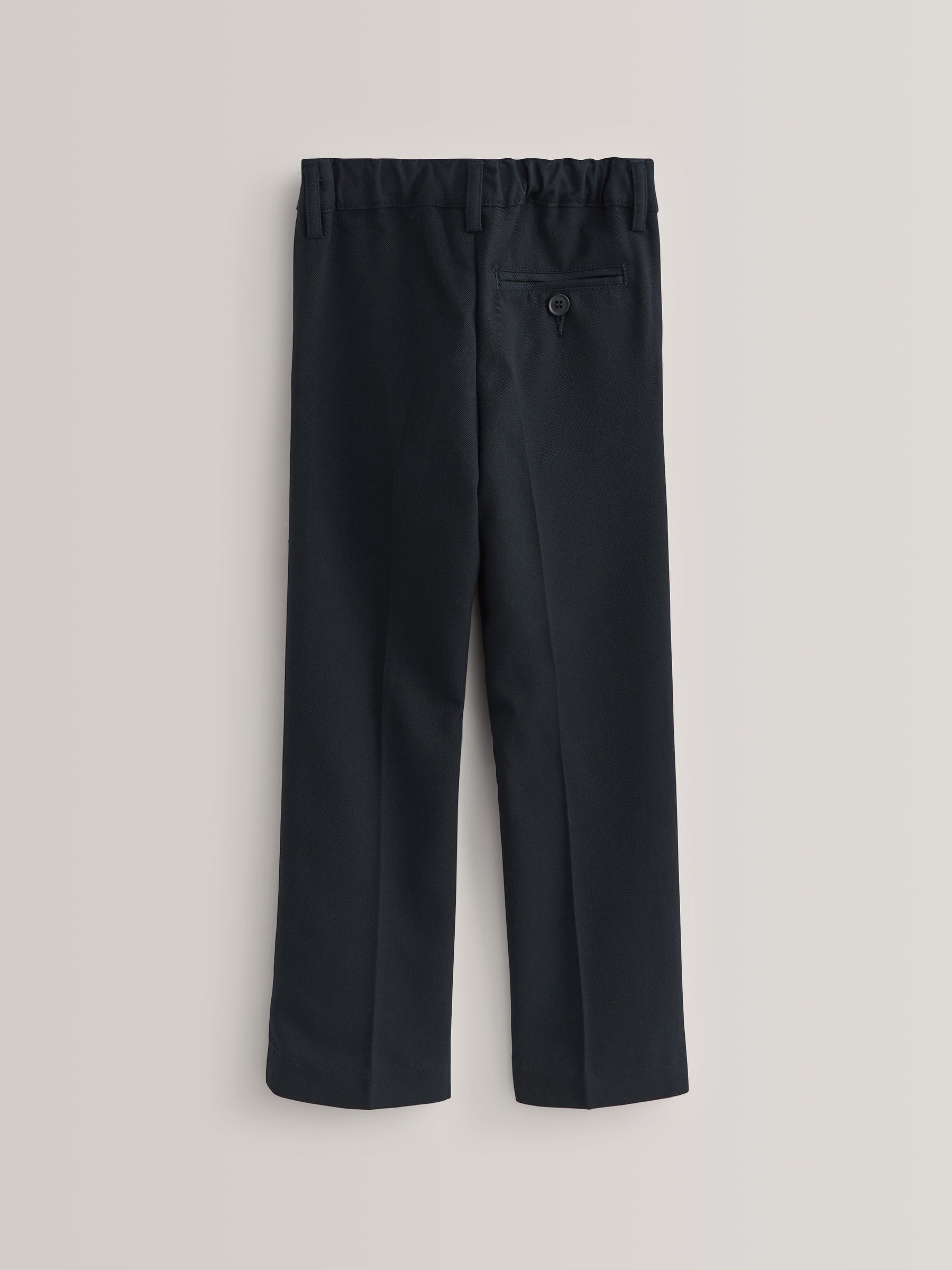 Marineblauw - Schoolbroek met geplooide voorkant (3-17 jr)