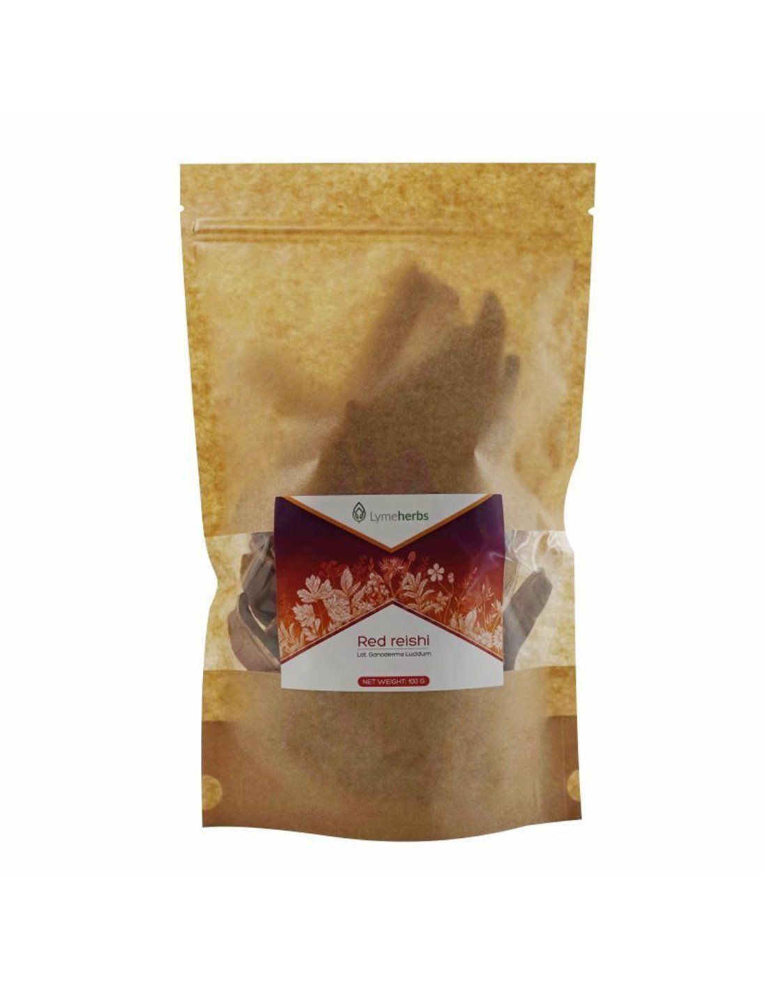 Lymeherbs Glänzende Lackporling (Red Reishi), geschnitten